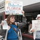 Protesters take to the streets in Tampa, Fla., to resist efforts to install the Sabal Trail Pipeline. (Rhetta Hussein)
